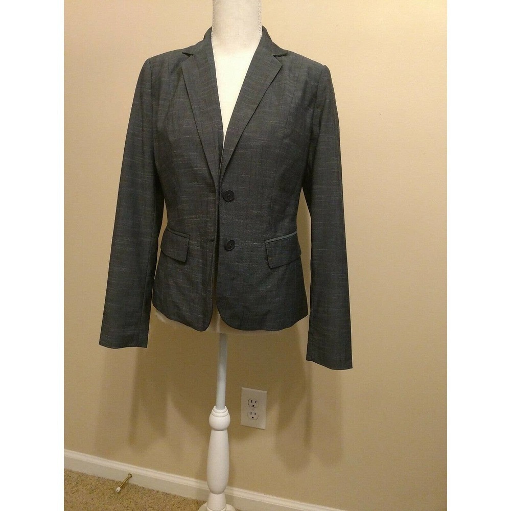 7AVENUE SUITING Collection New York & Company Womens Button-Down Size 2 Blazer